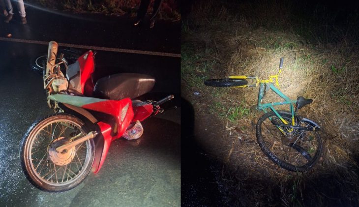 Motociclista bate em ciclistas, cai na pista e morre atropelado por um carro