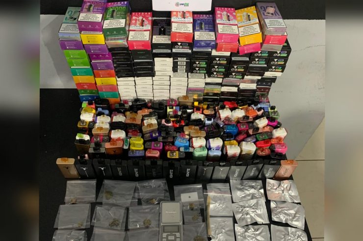 Cigarros eletrônicos e cogumelos alucinógenos são apreendidos no litoral