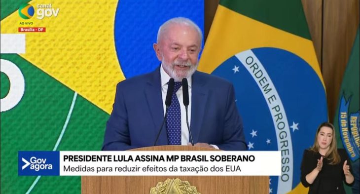 Lula assina Medida Provisória para reduzir efeitos do tarifaço