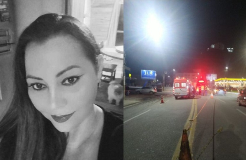 Mulher morre atropelada por carro após discutir com o marido em SC