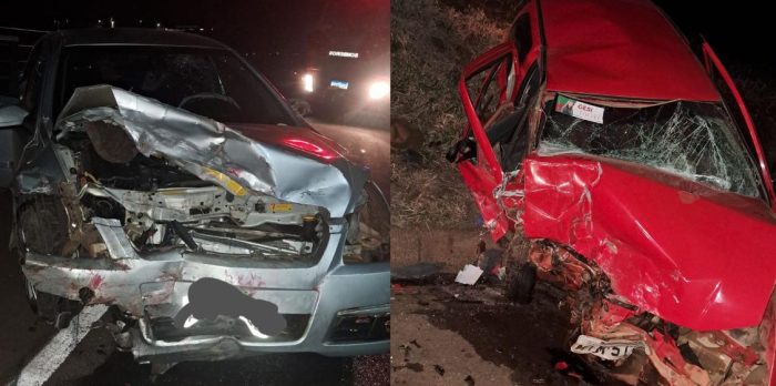Mulher morre e motoristas ficam feridos em grave acidente