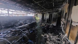 Vídeo: Incêndio atinge loja de roupas em Blumenau