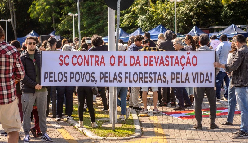 Florianópolis sedia ato contra o PL da Devastação neste sábado no Largo da Alfândega