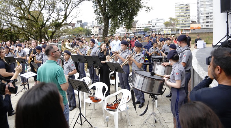 Cerimônia em Blumenau inaugura obras da Margem Esquerda e Prainha
