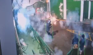 Vídeo: academia do Palmeiras sofre ataque com bombas e rojões