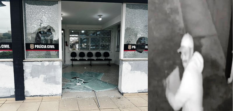 Suspeito de atentado à delegacia de Tijucas é preso 72 horas após o crime