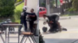 Vídeo: agente de trânsito e motociclista trocam agressões e caso viraliza na internet
