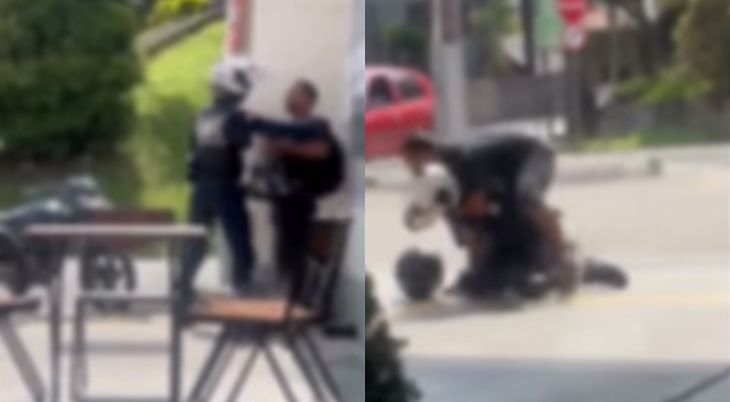 Vídeo: agente de trânsito e motociclista trocam agressões e caso viraliza na internet