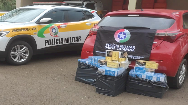 Homem é preso com 1,5 mil maços de cigarros contrabandeados