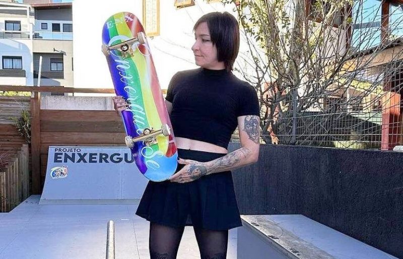Após transição de gênero, skatista de SC vai competir entre mulheres