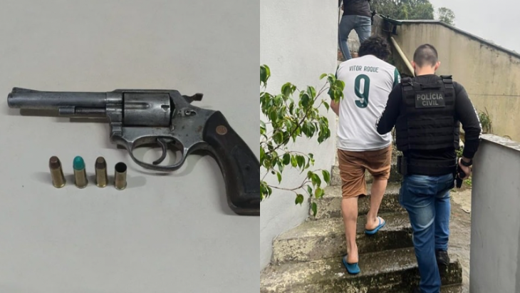 Polícia Civil prende suspeito de atirar contra segurança de bar