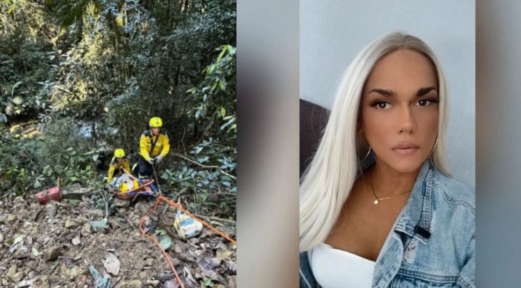 Morre no hospital mulher resgatada ao cair em ribanceira de 40m