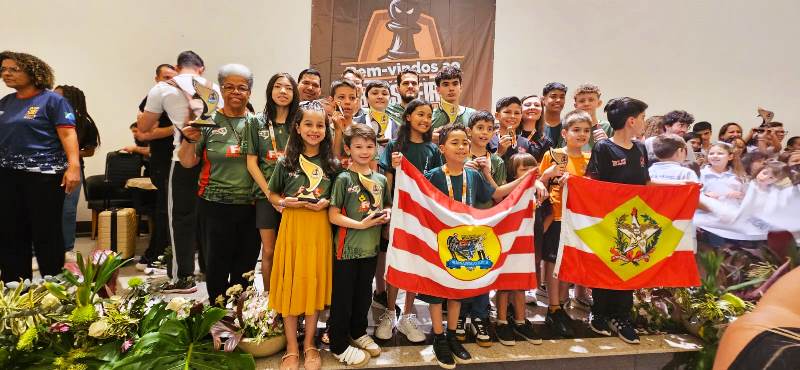 Catarinenses conquistam 16 medalhas no Brasileiro de Xadrez Escolar