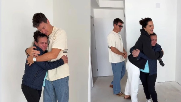 Vídeo: Rodrigo Faro presenteia funcionária com um apartamento milionário