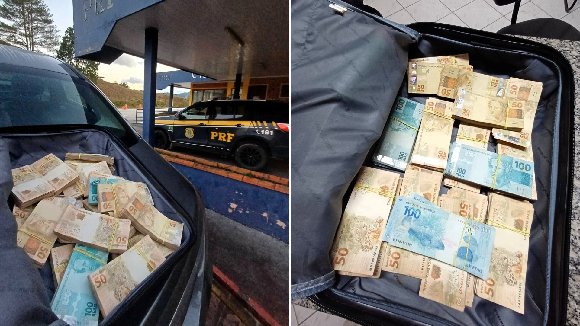 Homem é preso com R$ 123 mil em dinheiro sem comprovação de origem