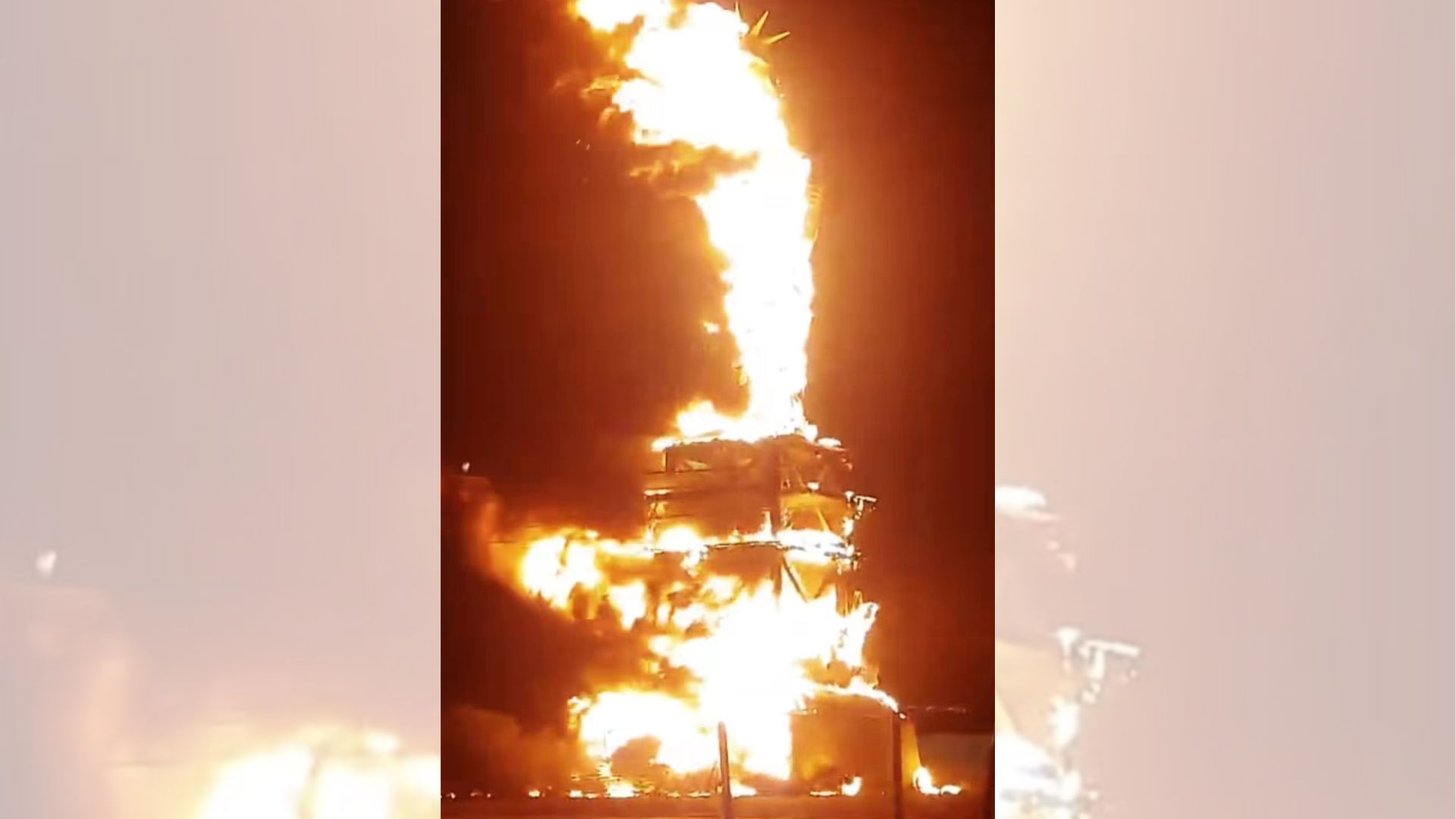 Vídeo: criminosos ateiam fogo em estátua da Havan; Luciano Hang lamenta
