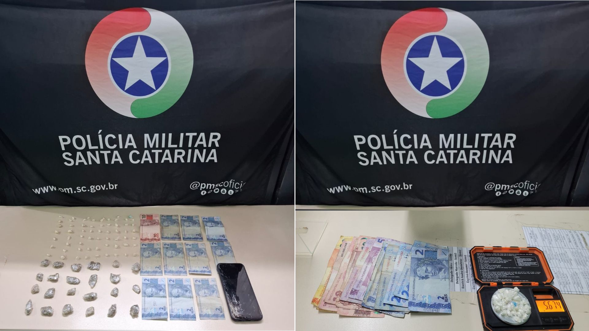 PM prende 4 traficantes com mais de 120 pedras de crack em São José