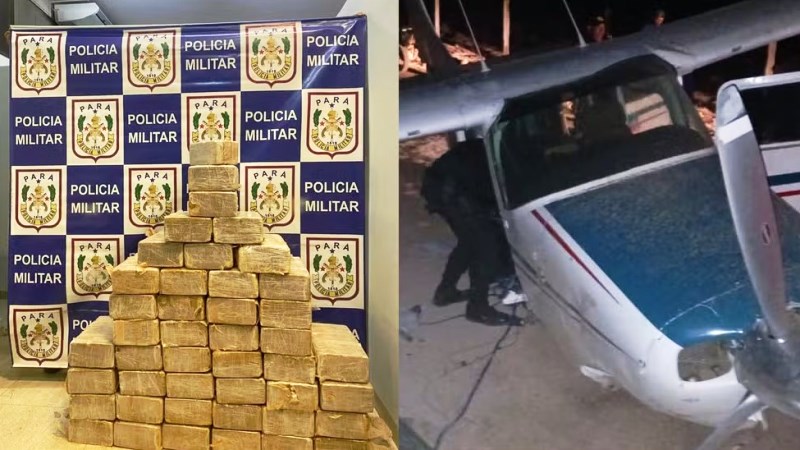 Catarinense é preso no Pará após queda de avião carregado com cocaína