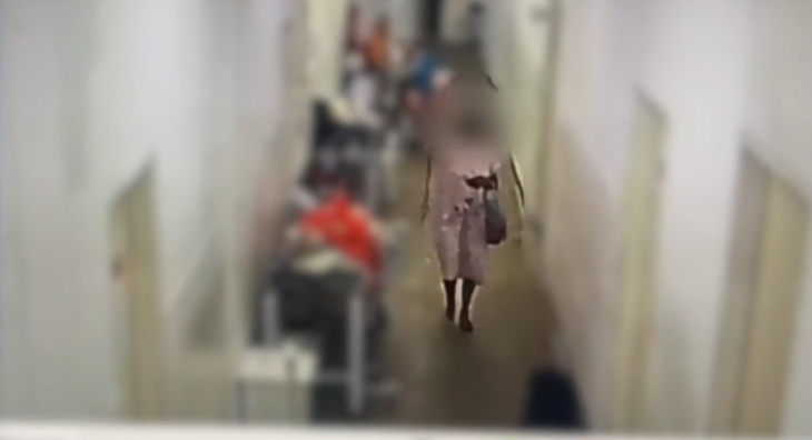 Vídeo: paciente é flagrada furtando dentro de hospital com frasco de soro na mão
