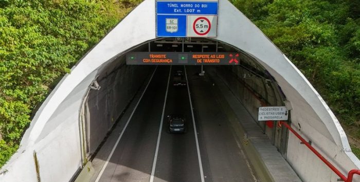 Arteris conclui obras de modernização no Túnel do Morro do Boi