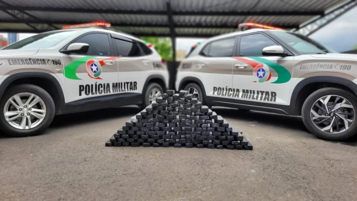 Fuga de argentino termina com apreensão de quase 90 kg de maconha