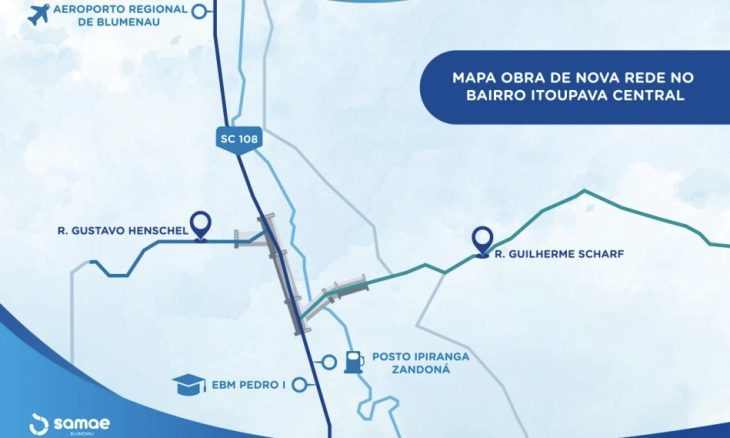 Blumenau inicia obra milionária para reforçar abastecimento de água