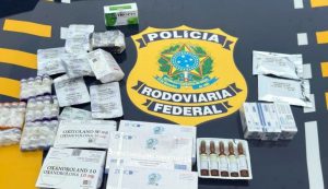 PRF flagra homem transportando anabolizantes e emagrecedores contrabandeados