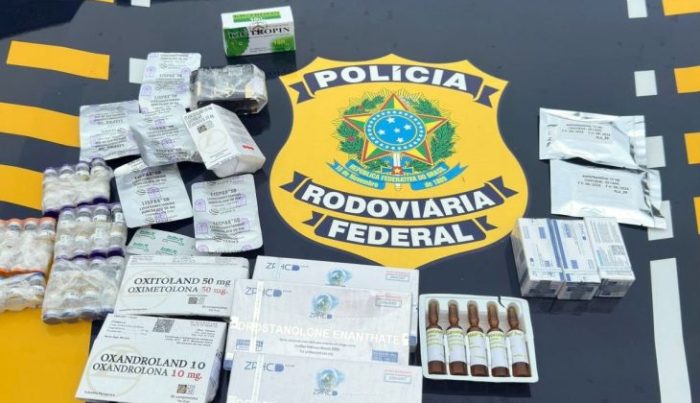 PRF flagra homem transportando anabolizantes e emagrecedores contrabandeados