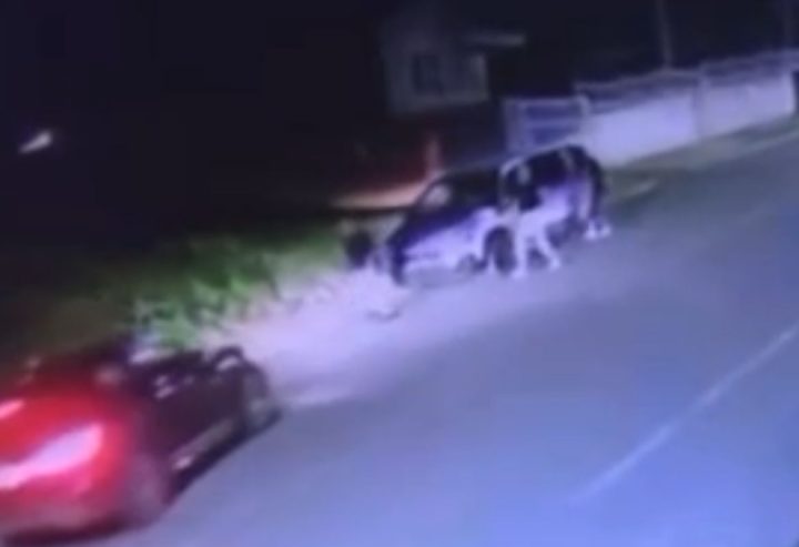 Vídeo: famílias brigam e empresário acaba atropelado em frente à PM