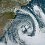 Ciclone extratropical pode provocar chuva de 100 mm em 4 estados