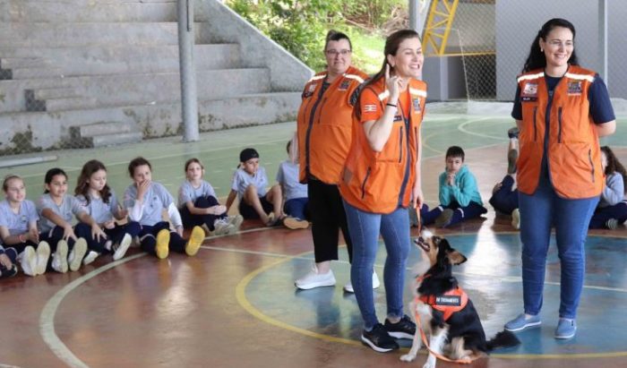 Veja como está Amora, a mascote da Defesa Civil de Blumenau