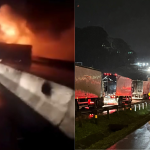 Vídeo: acidente grave bloqueia BR-101 e causa longas filas em SC