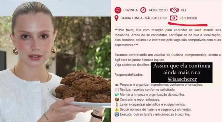 Vencedora do MasterChef enfrenta críticas por anúncio de emprego
