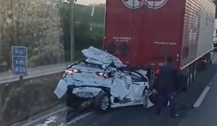 Vídeo: grave acidente na BR-376 com mortes bloqueia acesso a SC