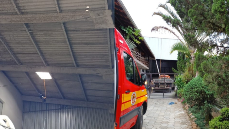 Trabalhador morre ao cair de telhado de nove metros