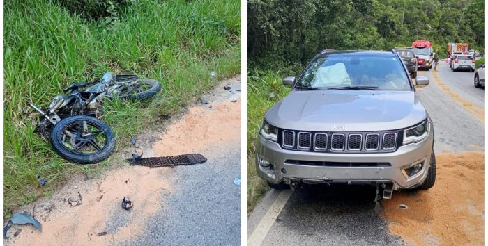 Colisão frontal deixa dois mortos em rodovia estadual de SC