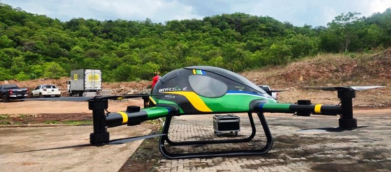 ‘Carro voador’ agrícola simboliza inovação industrial brasileira