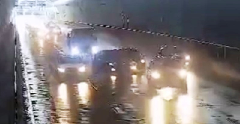Vídeo mostra como foi acidente dentro do túnel Antonieta de Barros