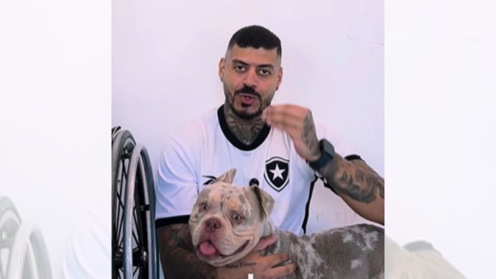 Vídeo: cão come dedo de influenciador de SC enquanto ele dormia