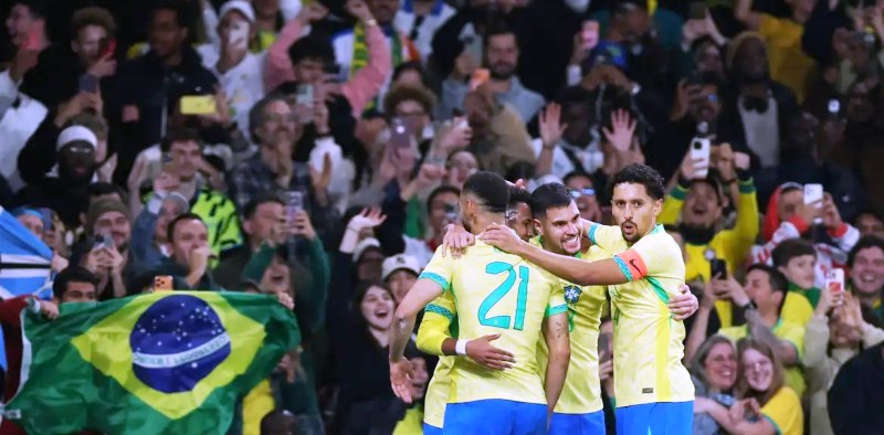 Brasil joga bem e derrota Senegal por 2 a 0 em amistoso em Londres