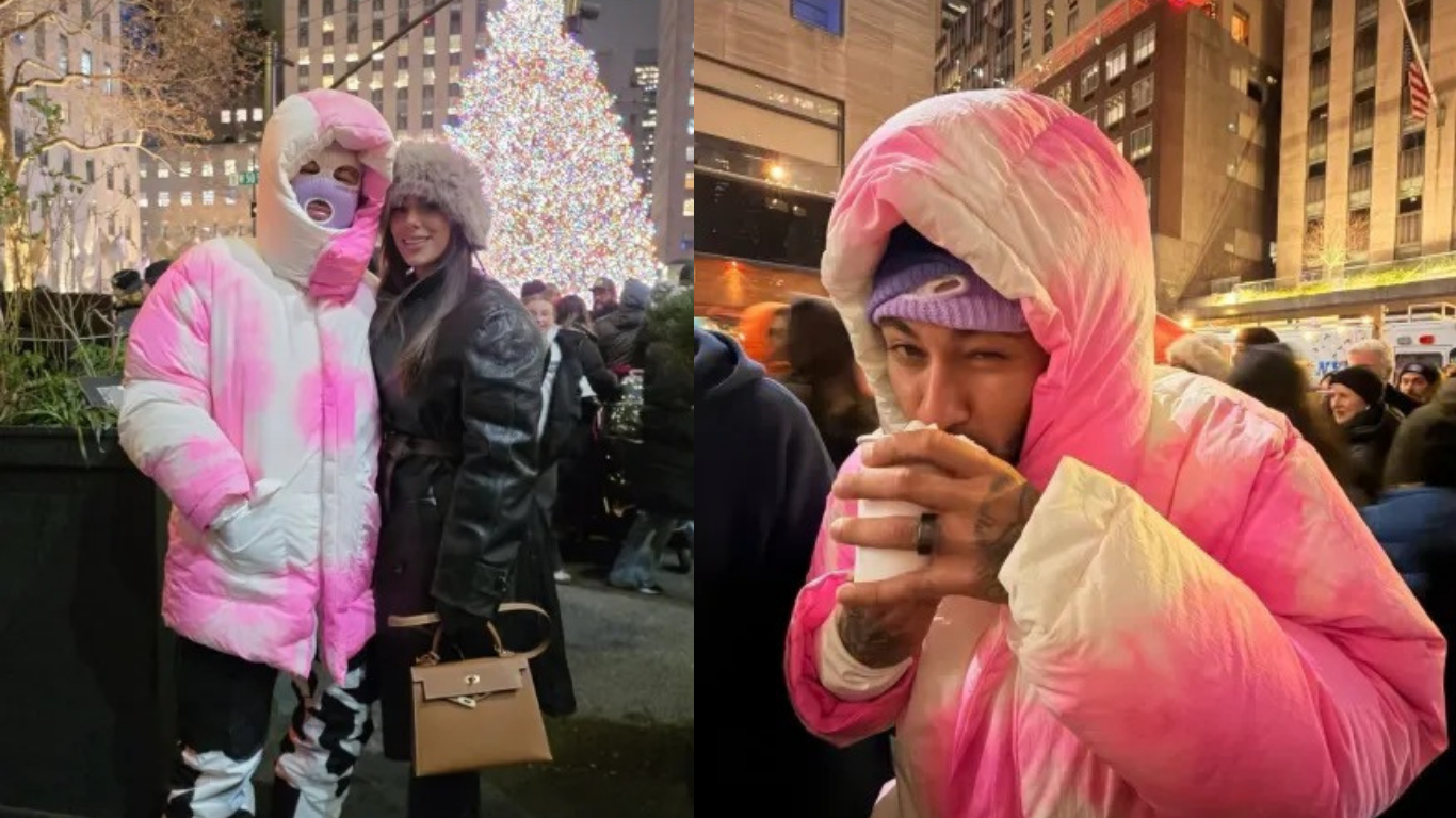 Neymar passa despercebido em Nova York com disfarce