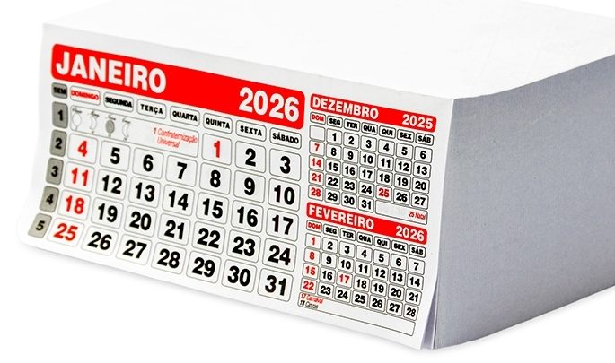 Calendário 2026: veja quando será feriado nacional ou ponto facultativo