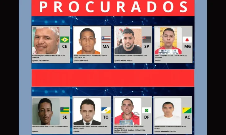 Governo lança site com foragidos mais procurados do país