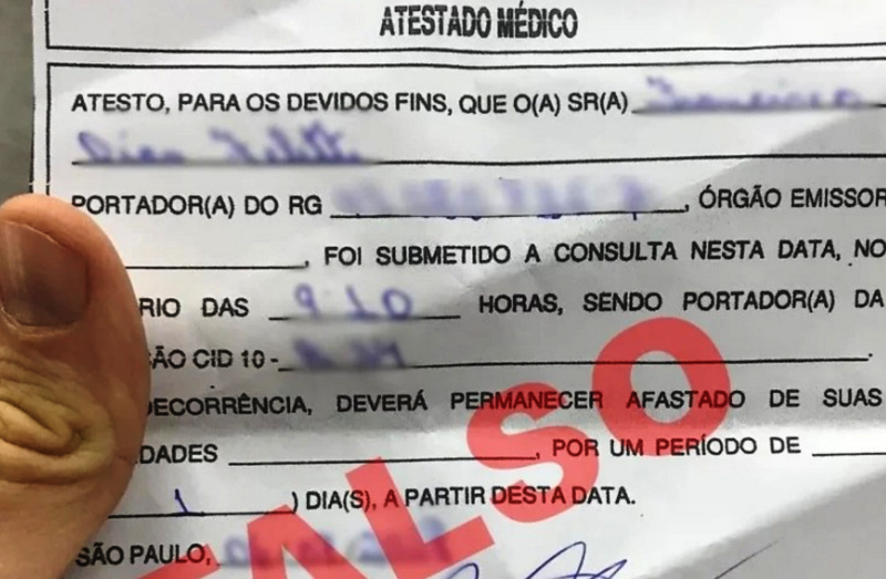 Mulher é condenada por falsificar atestados médicos