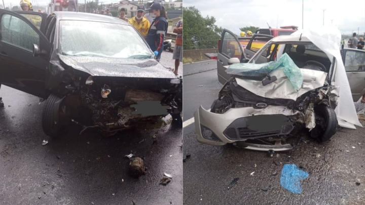 Idoso morre em acidente após andar na contramão por longo trecho na BR-101