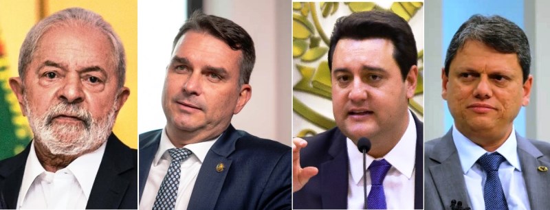 Lula derrotaria Flávio, Ratinho e Tarcísio nos dois turnos, diz pesquisa