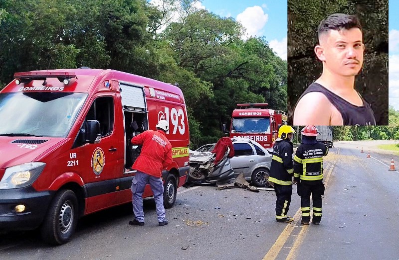 Instrutor de tiro morre em acidente entre carro e caminhão