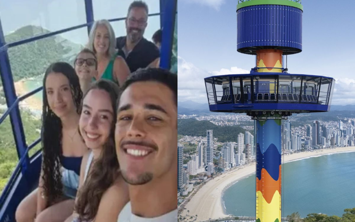 Turistas ficam presos por duas horas em torre turística de Balneário Camboriú