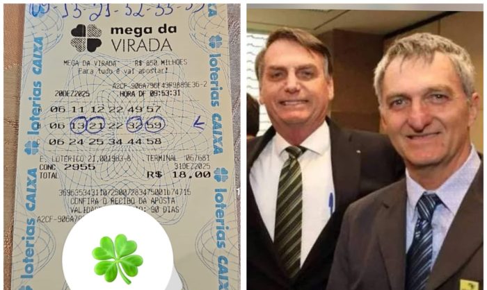 Jair Bolsonaro ganha prêmio na Mega da Virada ao apostar no número 13