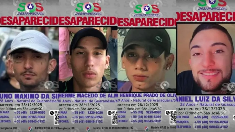 Quatro corpos são encontrados em mata de SC